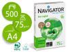 Papel fotocopiadora navigator eco logical din A4 75 gramos paquete de 500 hojas