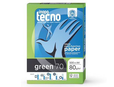 Papel fotocopiadora tecno green 100% reciclado din a4 80 gramos paquete de 500 - Foto 3