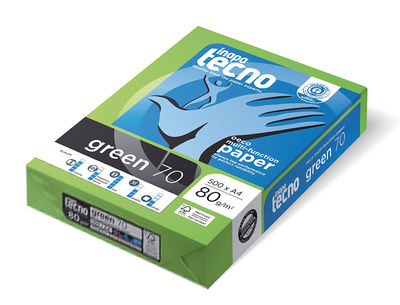 Papel fotocopiadora tecno green 100% reciclado din a4 80 gramos paquete de 500 - Foto 4