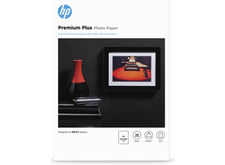 Papel fotográfico HP Premium Plus, satinado, 300 g/m2, A4 (210 x 297 mm), 20