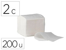 Papel higienico bunzl greensource celulosa plegado en v 2 capas caja de 40