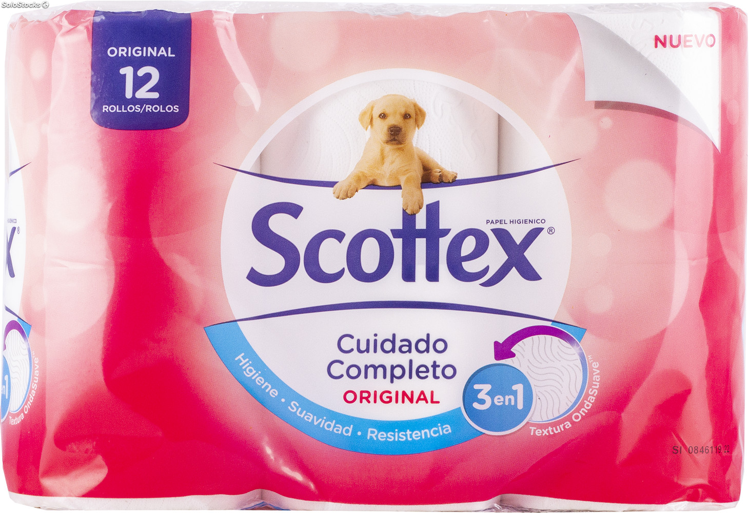 Scottex Papel higiénico Original Paquete 12 rollos