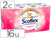 Papel higienico scottex 2 capa s original paquete 16 rollos