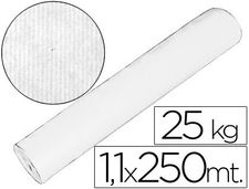 Papel kraft blanco bobina 1.10 mt x 250 mts especial para embalaje