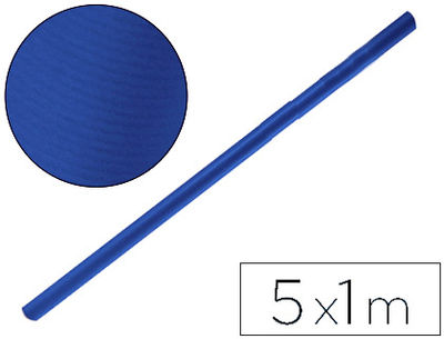 Papel kraft liderpapel azul azurita rollo 5X1 mt