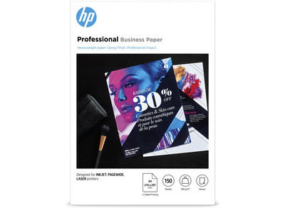 Papel para uso empresarial profesional HP, satinado, 180 g/m2, A4 (210 x 297
