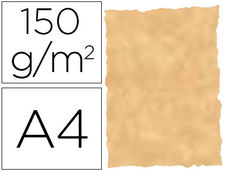 Papel pergamino din a4 troquelado 150 gr color parchment ocre paquete de 25