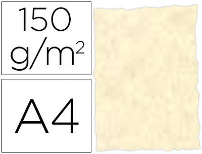 Papel pergamino din a4 troquelado 150 gr color parchment topacio paquete de 25