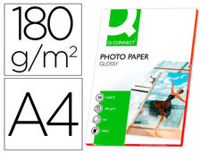 Papel q-connect foto glossy din A4 alta calidad digital photo -para ink-jet