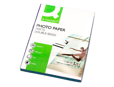 Papel q-connect foto mate doble cara din a4 para fotocopiadoras e impresoras ink - Foto 3
