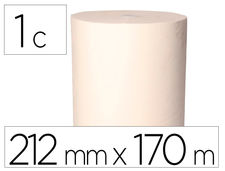 Papel secamanos bunzl greensource 1 capa celulosa blanca 212 mm x 170 mt con