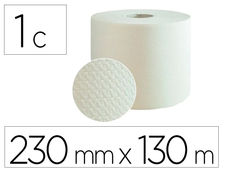 Papel secamanos bunzl greensource air laid 1 capa celulosa blanca 230 mm x 130