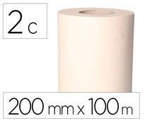 Papel secamanos bunzl greensource celulosa blanco 2 capas 200 mm x 100 mt