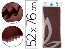 Papel seda liderpapel 52X76CM 18G/M2 bolsa de 5 hojas marron