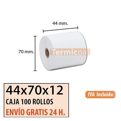 Papel Térmico 44x70 (100 rollos)