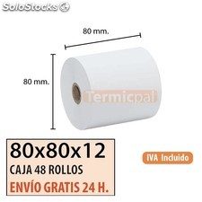 Papel Térmico 80x80 (48 rollos)