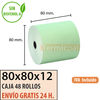 Papel Térmico 80x80 Verde (48 rollos)