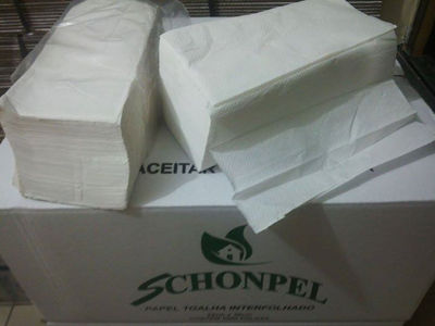 Papel Toalha Interfolha 21cm x 20cm 1000 Folhas Mega Paper