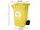 Papelera contenedor q-connect plastico amarillo para plasticos y envases - Foto 2