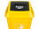 Papelera contenedor q-connect plastico con tapa de balancin 20 litros - Foto 4