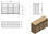 Papelera de madera rectangular triple - Foto 3