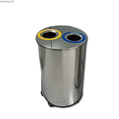 Papelera de reciclaje circular 2 Bocas HL4100