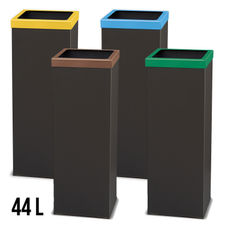 Papelera de reciclaje metálica 44 Litros 71 x 25 cm - Sistemas David