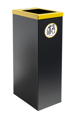 Papelera de reciclaje metálica negra 70 Litros (5 colores) - Sistemas David - Foto 3