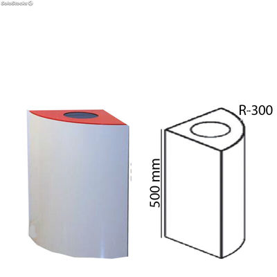 Papelera de reciclaje módulo 50xR30 cm 35 litros