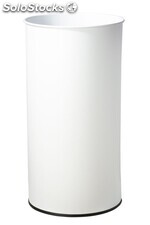 Papelera metálica 25 Litros 50 x 26 cm (Blanca) - Sistemas David