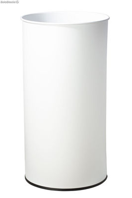 Papelera metálica 25 Litros 50 x 26 cm (Blanca) - Sistemas David