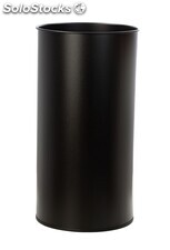 Papelera metálica 25 Litros 50 x 26 cm (Negra) - Sistemas David