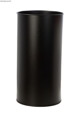 Papelera metálica 25 Litros 50 x 26 cm (Negra) - Sistemas David