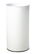 Papelera metálica color blanco texturado 35 Litros - Sistemas David
