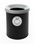 Papelera metálica de reciclaje negra con tapa. Capacidad 15 litros (5 colores) - - Foto 5