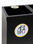 Papelera metálica negra de reciclaje 3 residuos. Capacidad 132 litros (Amarillo - Foto 3
