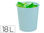 Papelera plastico archivo 2000 ecogreen 100% reciclada 18 litros color azul - 1
