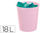 Papelera plastico archivo 2000 ecogreen 100% reciclada 18 litros color rosa - 1
