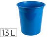 Papelera plastico q-connect azul opaco 13 litros dim. 275X285MM