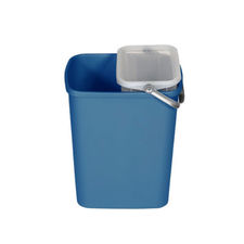 Papelera reciclaje 25L azul 1 caja 32,2x25,3x39 cm