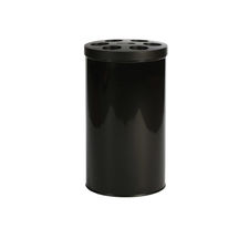Papelera redonda negra para vasos 9 cm 40x70 cm