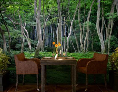 Papier peint photo avec colle: fabulous forest - Photo 3