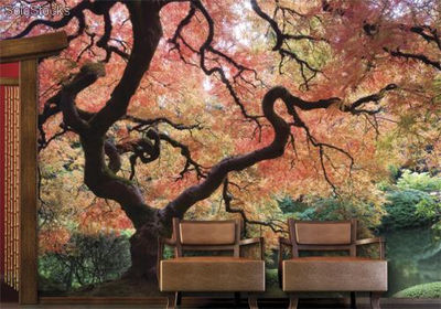 Papier peint photo avec colle: japanese garden - Photo 2