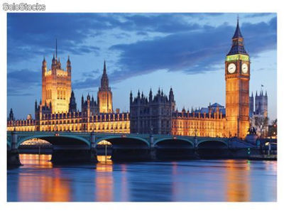 Papier peint photo avec colle: london lights - Photo 3