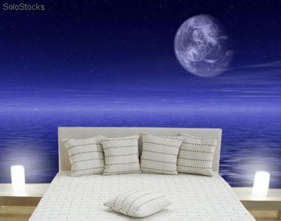 Papier peint photo avec colle: ocean night