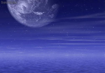 Papier peint photo avec colle: ocean night - Photo 2