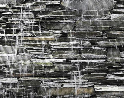 Papier peint photo avec colle: waterfall stonewall - Photo 2