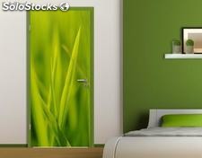 Papier peint pour porte avec colle: feeling the grass