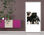 Papier peint pour porte avec colle: posh pug dogs - Photo 3
