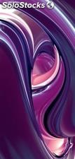 Papier peint pour porte avec colle: purple circles